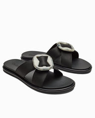 Women's OluKai La'I Slide Sandals - Lava Rock