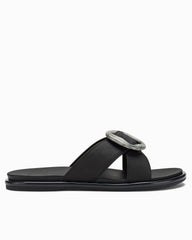 Women's OluKai La'I Slide Sandals - Lava Rock