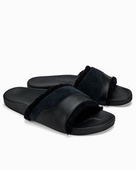 Women's OluKai Ho'ala Slide Slippers - Black