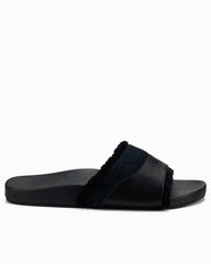 Women's OluKai Ho'ala Slide Slippers - Black