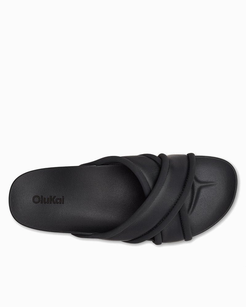 Women's OluKai Ani Slide Sandals - Lava Rock
