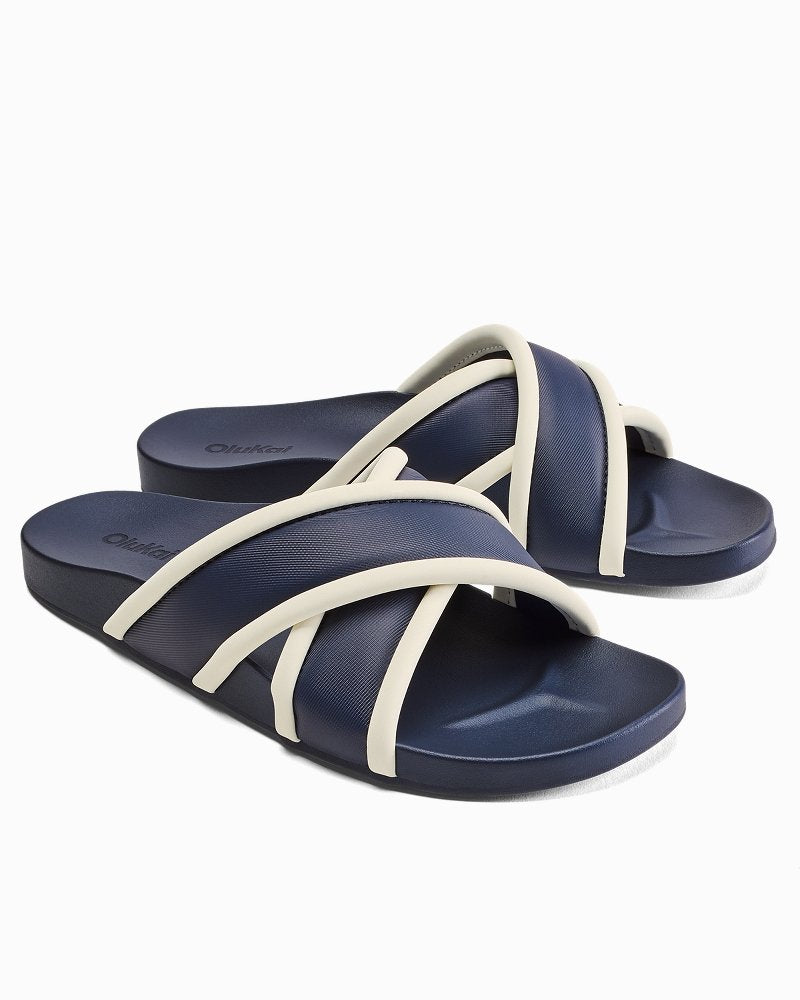 Women's OluKai Ani Slide Sandals - Mood Indigo
