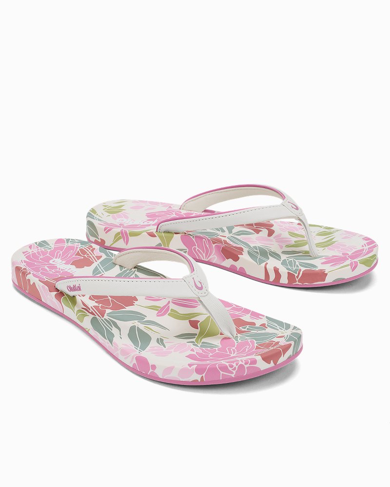 Women's OluKai 'Uiki Sandals - White Sand Pa'I