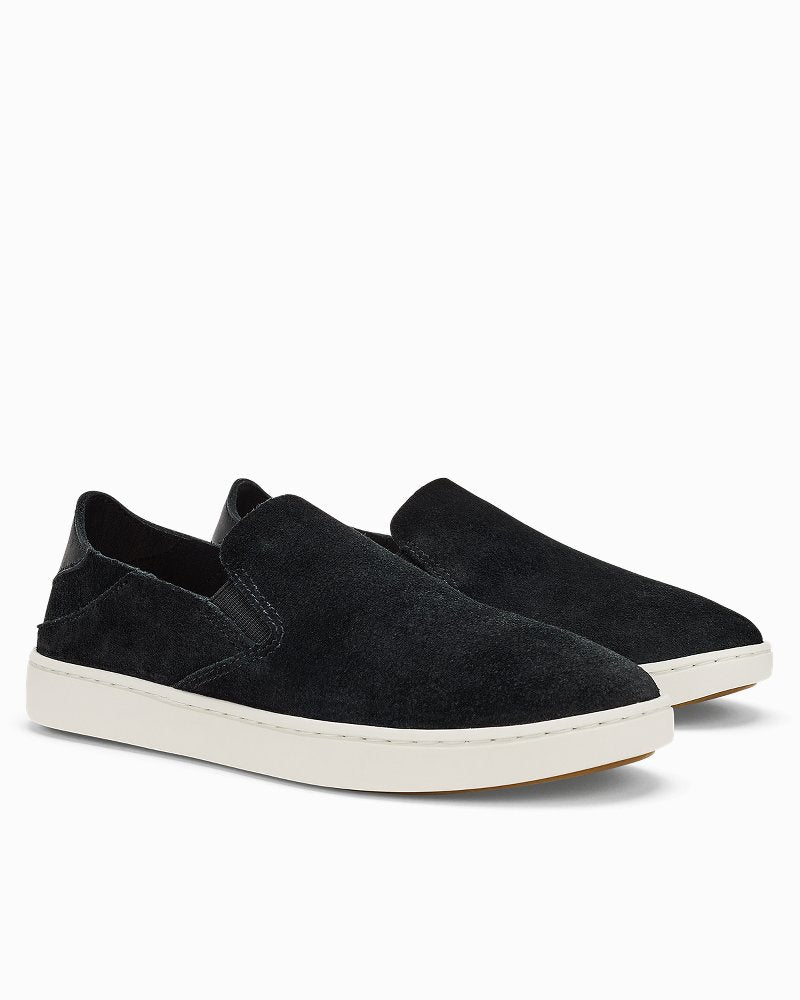 Women's OluKai Pehuea Luxe Slip-On Shoes - Lava Rock
