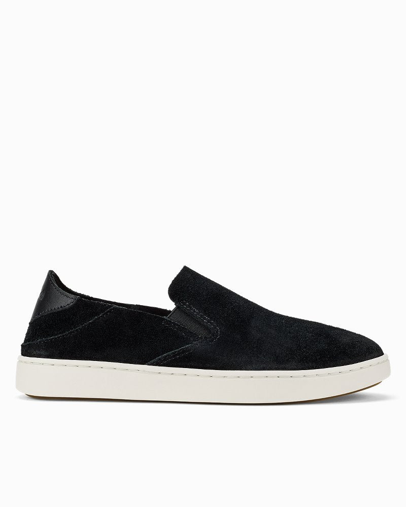 Women's OluKai Pehuea Luxe Slip-On Shoes - Lava Rock