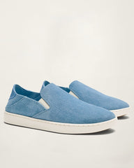 Women's OluKai Pehuea Luxe Slip-On Shoes - Blissful Blue