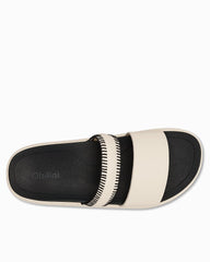 Women's OluKai Pae Slide Sandals - White Sand