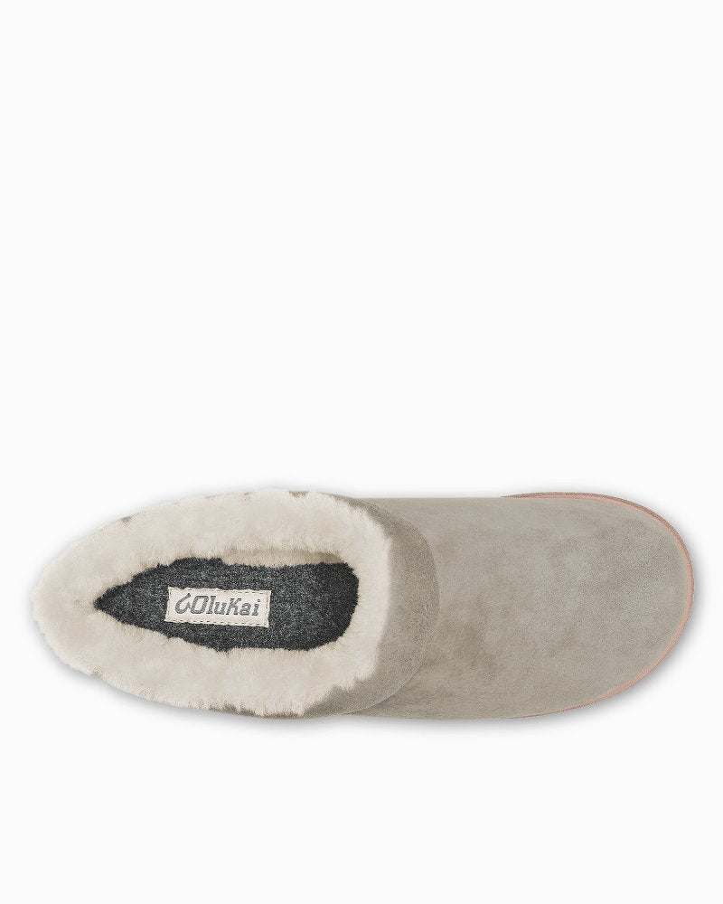 Women's OluKai Mani Slippers - Taupe Grey