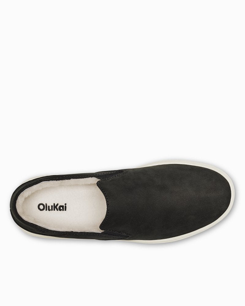Women's OluKai Pehuea Cozy Slip-On Shoes - Lava Rock