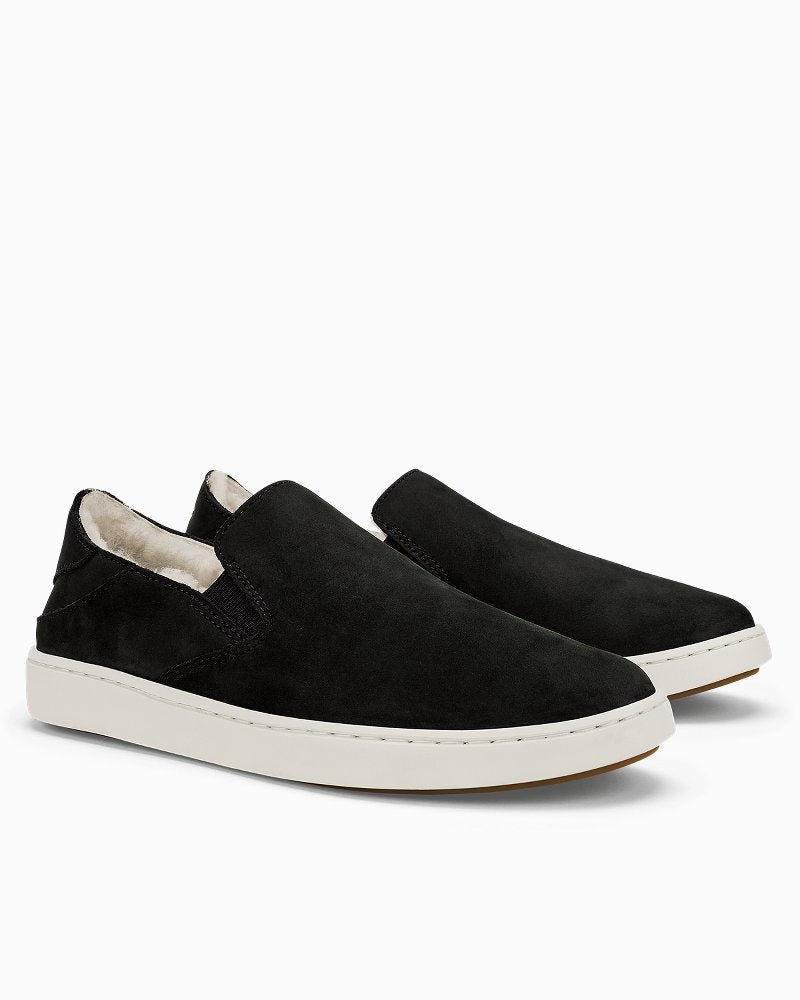 Women's OluKai Pehuea Cozy Slip-On Shoes - Lava Rock