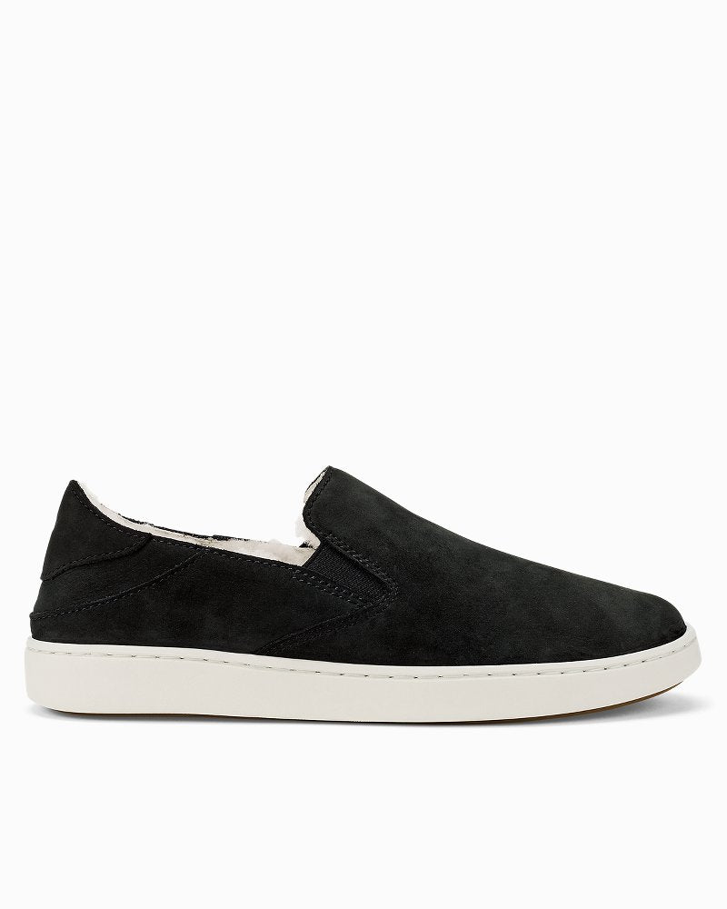 Women's OluKai Pehuea Cozy Slip-On Shoes - Lava Rock