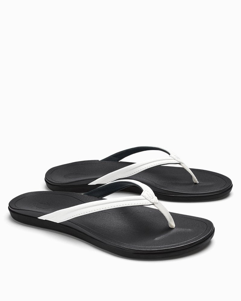 Women's OluKai Ho'opio Mālua Sandals - Bright White