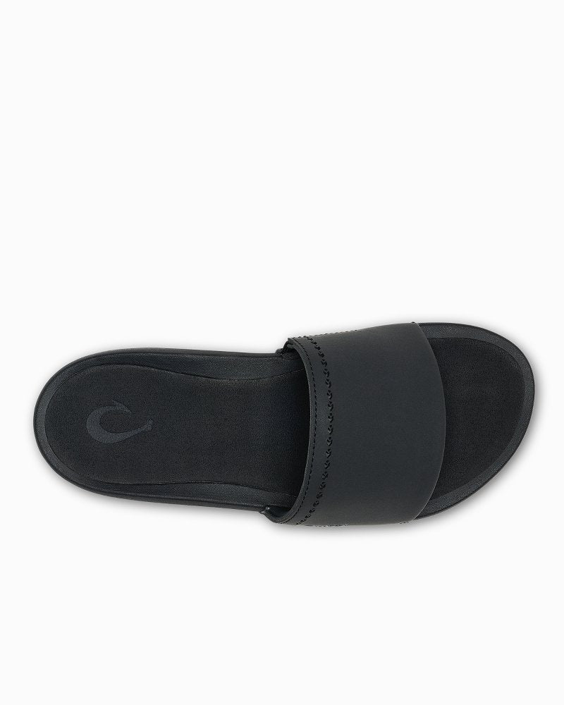 Women's OluKai Ulele Slides - Black