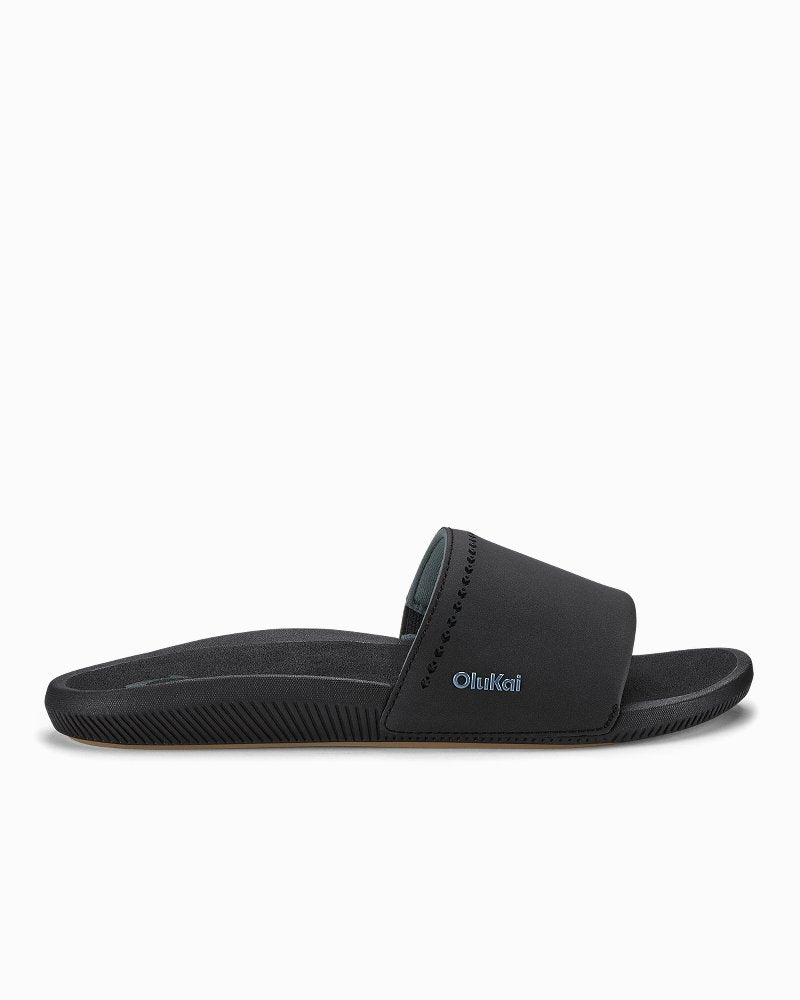 Women's OluKai Ulele Slides - Black
