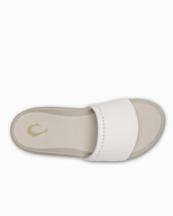 Women's OluKai Ulele Slides - Bright White