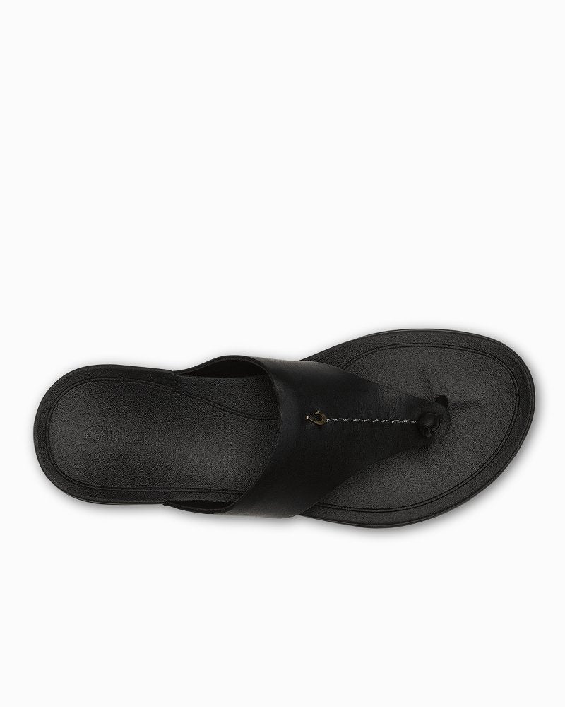 Women's OluKai Ho'opio Mele Sandals - Black