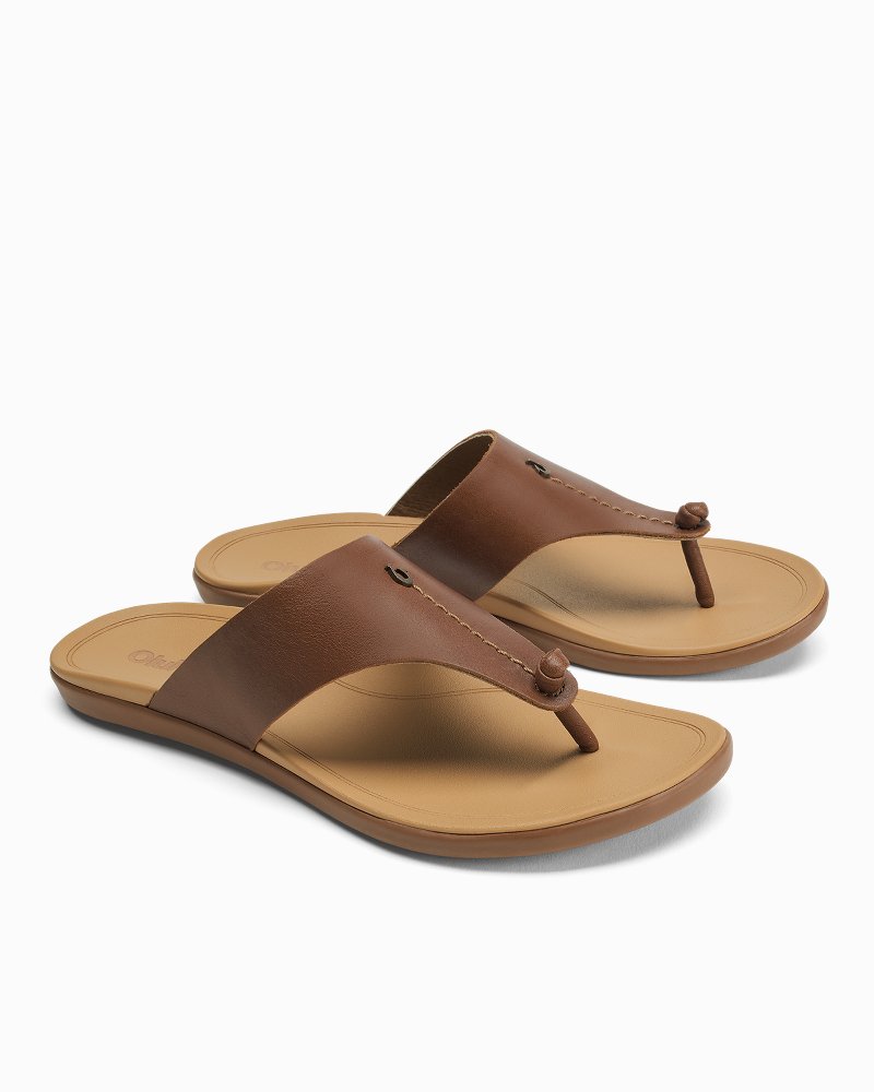 Women's OluKai Ho'opio Mele Sandals - Toffee