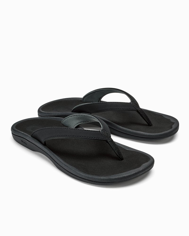Women's OluKai 'Ohana Lahi Sandals - Black