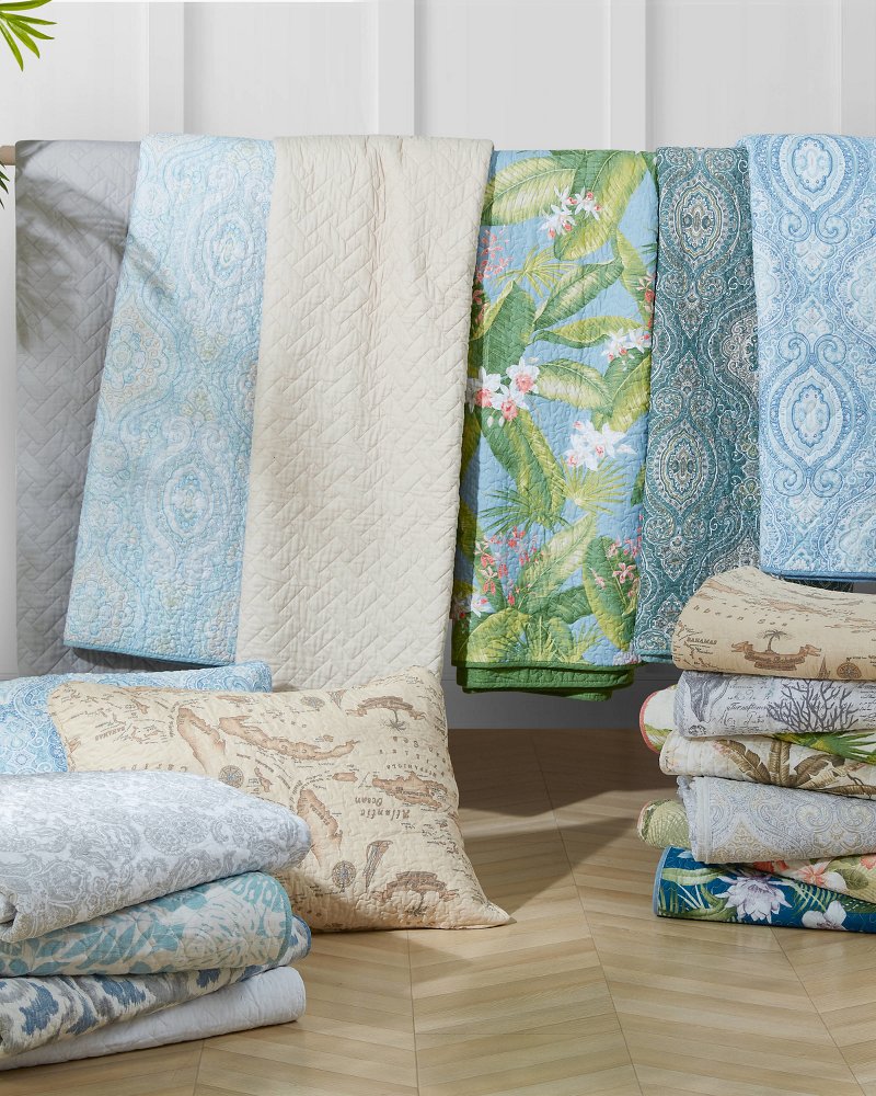 Cape Verde 3-Piece Full/Queen Quilt Set - Grey