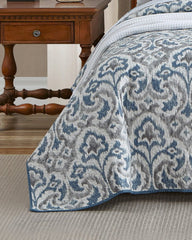 Cape Verde 3-Piece King Quilt Set - Grey