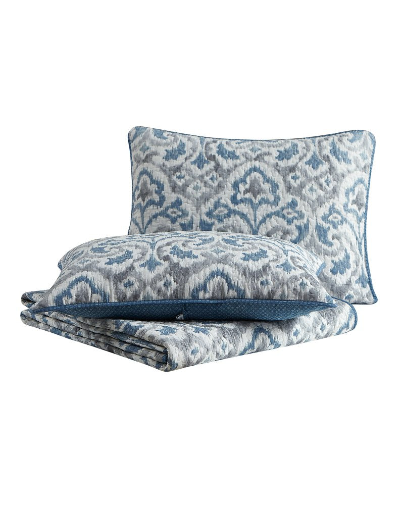 Cape Verde 3-Piece King Quilt Set - Grey