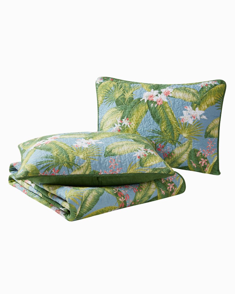 Aregada Dock 3-Piece Full/Queen Quilt Set - Blue