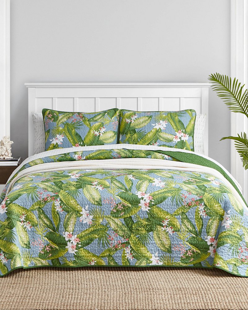 Aregada Dock 3-Piece Full/Queen Quilt Set - Blue