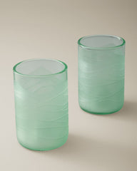 Glacier Recycled 12-oz. Glasses — Set of 2 - Antique