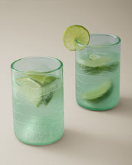 Glacier Recycled 12-oz. Glasses — Set of 2 - Antique
