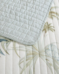 Serenity Palms Reversible Full/Queen Quilt - Blue