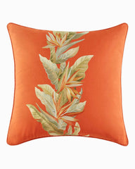 Birds of Paradise Decorative Pillow - Red