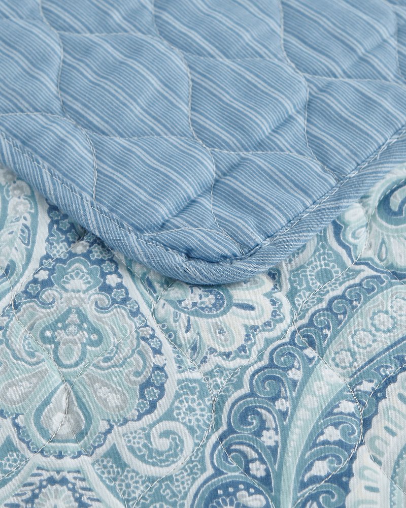 Turtle Cove 2-Piece Twin Quilt Set - Caribbean Sea