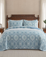 Turtle Cove 2-Piece Twin Quilt Set - Caribbean Sea