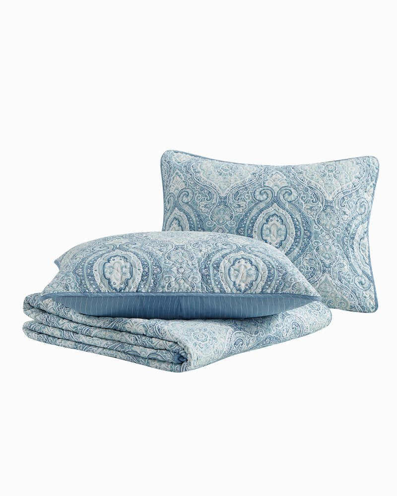 Turtle Cove 3-Piece Full/Queen Quilt Set - Caribbean Sea