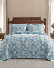 Turtle Cove 3-Piece King Quilt Set - Caribbean Sea