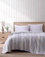 Sandy Shore Stripe Dune King Blanket - Dune