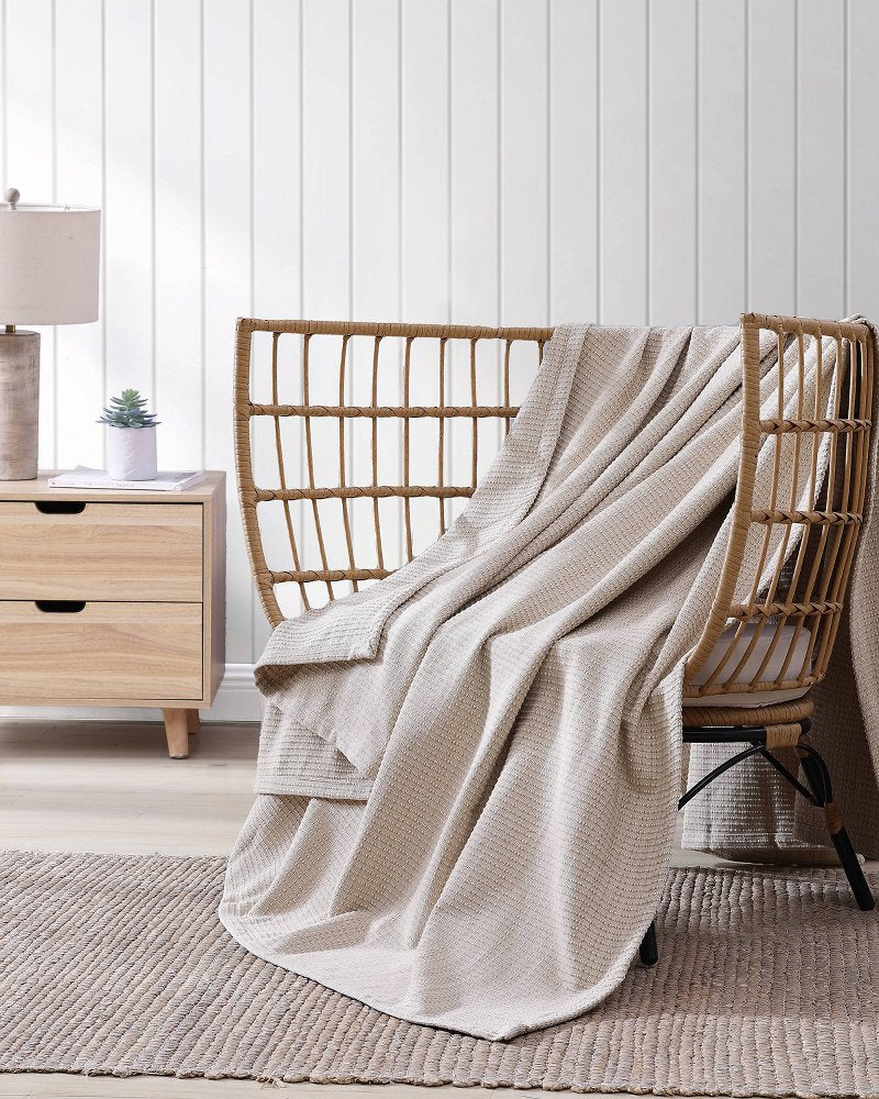Bamboo Woven Twin Blanket - Bamboo