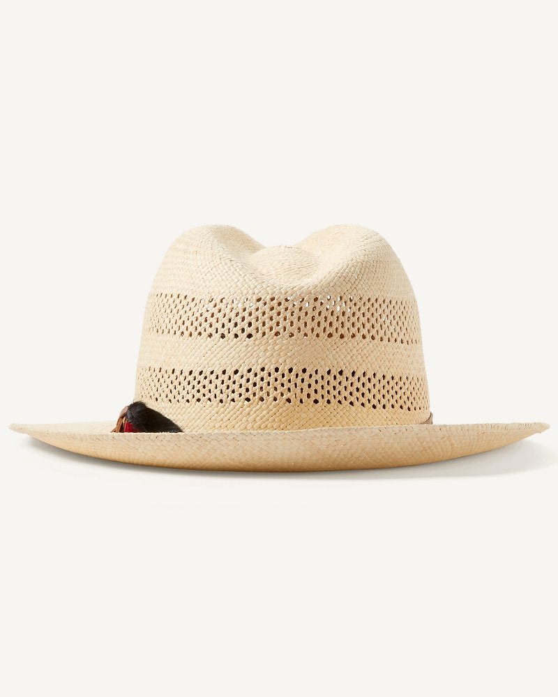 Ezra Vented Panama Hat - Unbleached