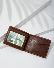Two-Tone Bifold Wallet - Cognac