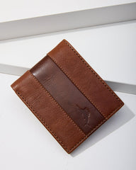 Two-Tone Bifold Wallet - Cognac