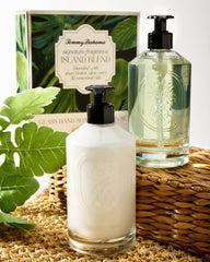 Island Blend Glass Hand Soap &amp; Lotion Set - Island Blend