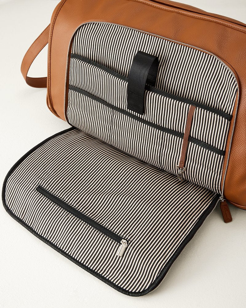Brett Chestnut 2-In-1 Roller Garment Duffel Bag - Chestnut