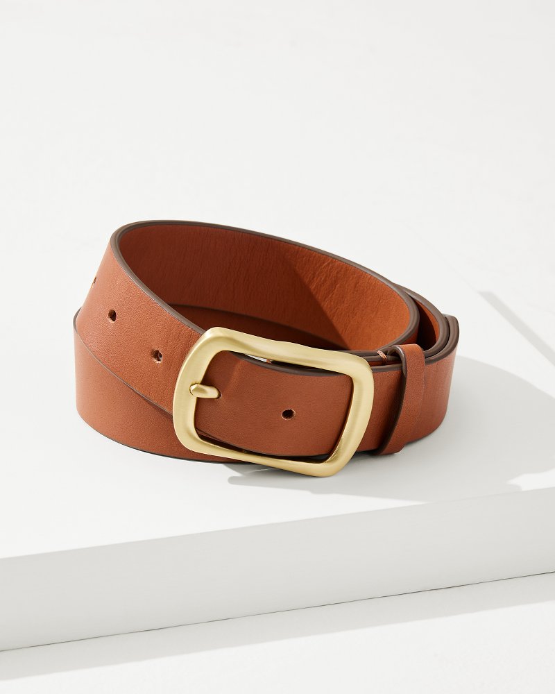 Spartina Siren Leather Belt - Saddle Brown