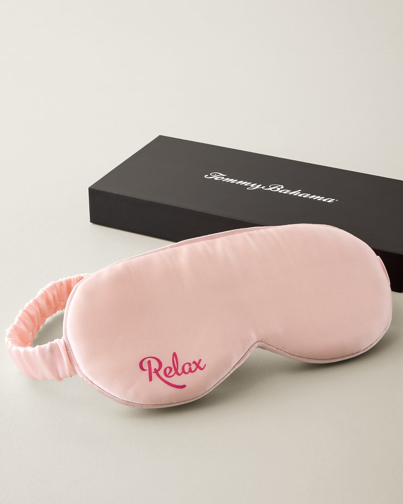 Pink Relax Silk Sleep Mask - Pink