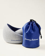 Memory Foam Travel Neck Pillow - Navy/Blue