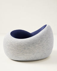 Memory Foam Travel Neck Pillow - Navy/Blue