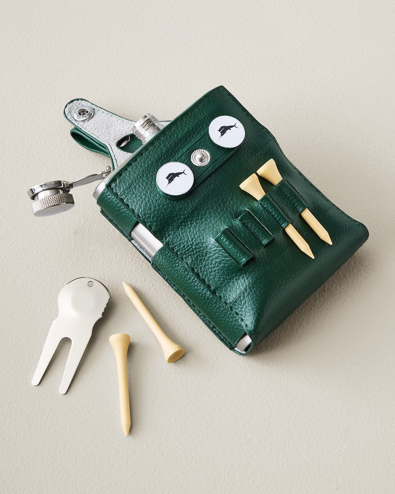Teed Up Golf Flask - Green