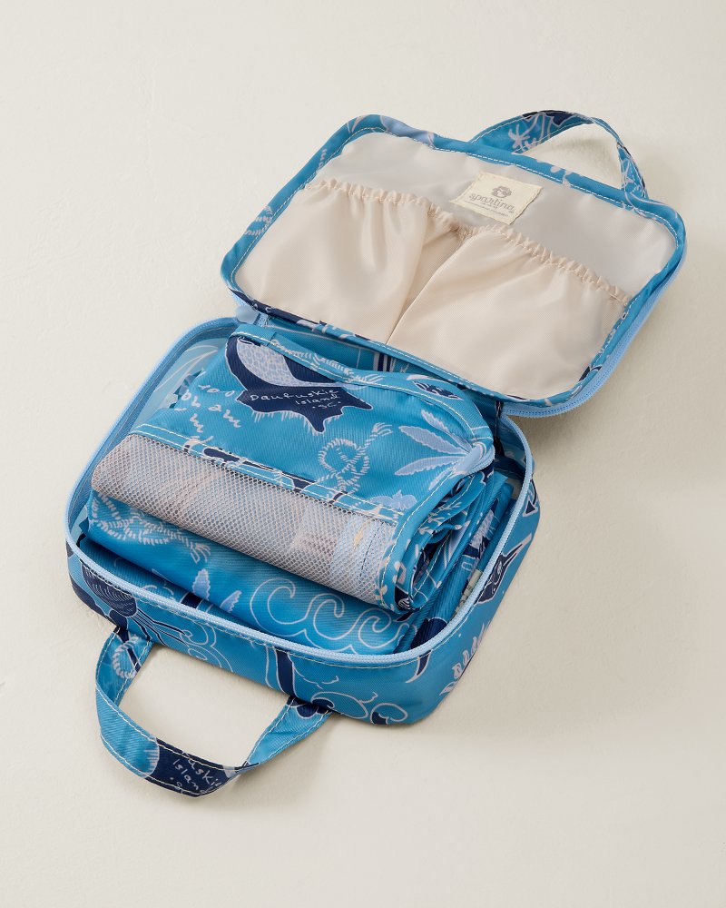 Spartina Overboard 6-Piece Packing Cube Set - Overboard Blue