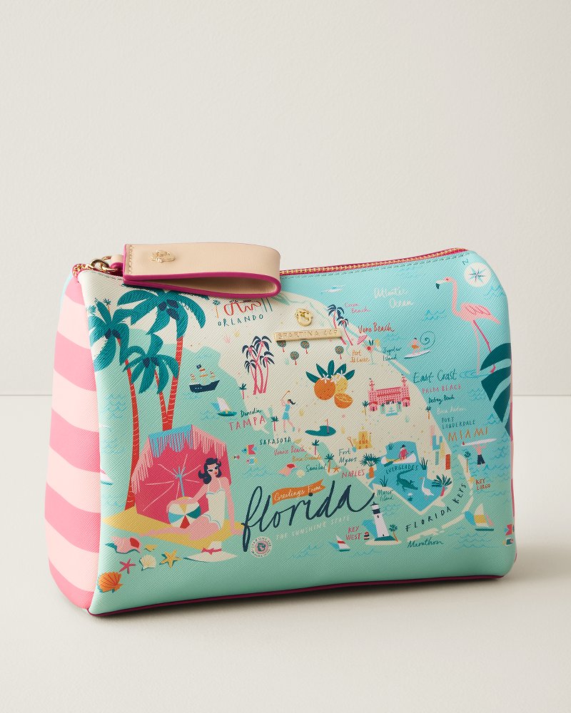 Spartina Florida Carry-All Cosmetic Case - Florida