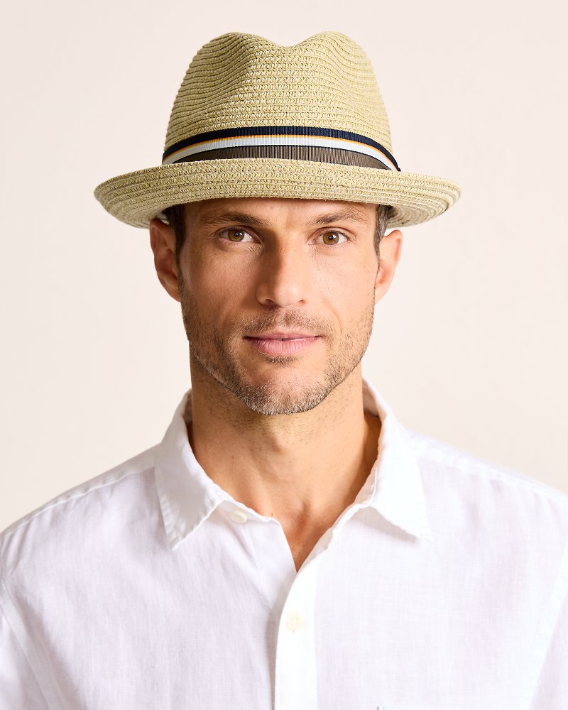 Caden Braided Fedora Hat - Driftwood